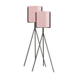 SOGA 2X 70cm Tripod Flower Pot Plant Stand with Pink Flowerpot Holder Rack Indoor Display - Cafe Supply