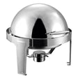 SOGA 6L Stainless Steel Chafing Food Warmer Catering Dish Round Roll Top - Cafe Supply