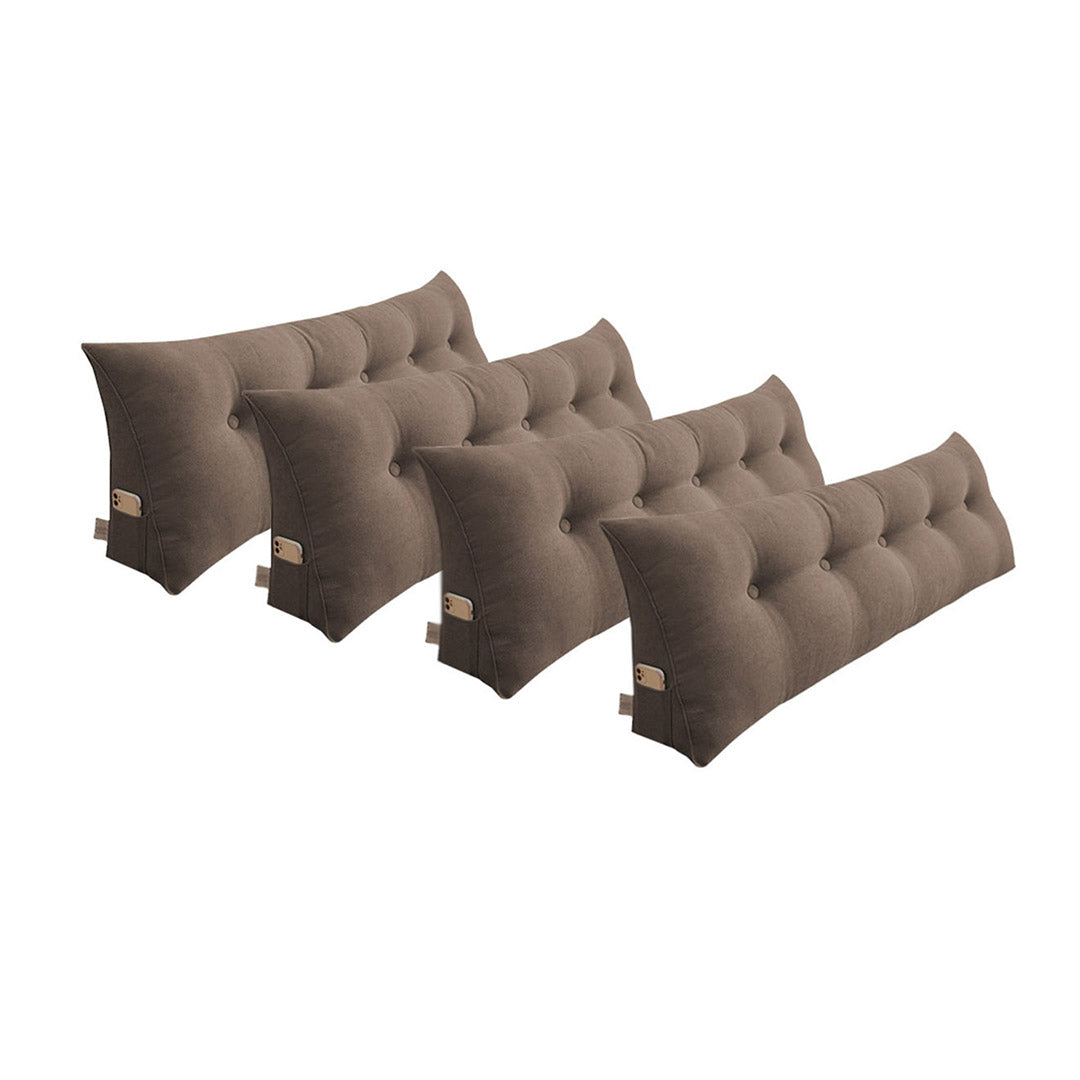 SOGA 4X 180cm Coffee Triangular Wedge Bed Pillow Headboard Backrest Bedside Tatami Cushion Home Decor - Cafe Supply