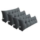 SOGA 4X 180cm Dark Grey Triangular Wedge Bed Pillow Headboard Backrest Bedside Tatami Cushion Home Decor - Cafe Supply