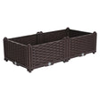 SOGA 80cm Raised Planter Box Vegetable Herb Flower Outdoor Plastic Plants Garden Bed - Cafe Supply
