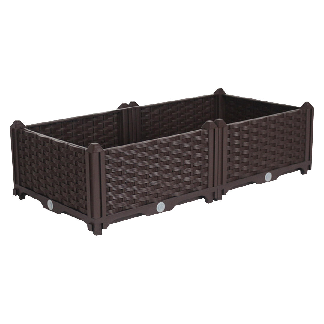 SOGA 80cm Raised Planter Box Vegetable Herb Flower Outdoor Plastic Plants Garden Bed - Cafe Supply