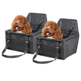 SOGA 2X Waterproof Pet Booster Car Seat Breathable Mesh Safety Travel Portable Dog Carrier Bag - Cafe Supply
