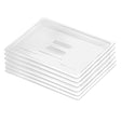 SOGA Clear Gastronorm 1/1 GN Lid Food Tray Top Cover Bundle of 6 - Cafe Supply