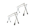 SOGA 2X 1.6m Portable Standing Clothes Drying Rack Foldable Space-Saving Laundry Holder with Wheels - Cafe Supply