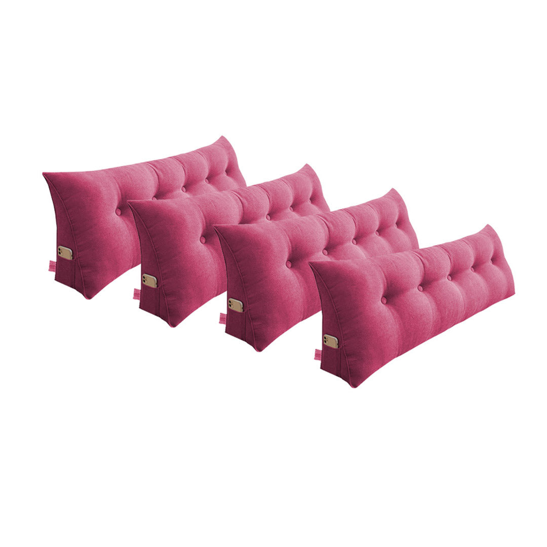 SOGA 4X 180cm Pink Triangular Wedge Bed Pillow Headboard Backrest Bedside Tatami Cushion Home Decor - Cafe Supply