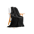 SOGA Black Throw Blanket Warm Cozy Double Sided Thick Flannel Coverlet Fleece Bed Sofa Comforter - Cafe Supply