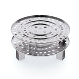 SOGA 2X 43cm Stainless Steel Steamer Insert Stock Pot Steaming Rack Stockpot Tray - Cafe Supply
