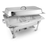 SOGA 4.5L Dual Tray Stainless Steel Chafing Food Warmer Catering Dish - Cafe Supply
