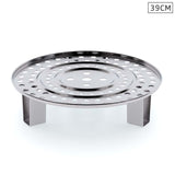 SOGA 39cm Stainless Steel Steamer Insert Stock Pot Steaming Rack Stockpot Tray - Cafe Supply