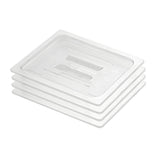 SOGA Clear Gastronorm 1/2 GN Lid Food Tray Top Cover Bundle of 4 - Cafe Supply