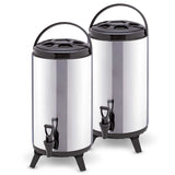 SOGA 2X 12L Portable Insulated Cold/Heat Coffee Tea Beer Barrel Brew Pot With Dispenser - Cafe Supply