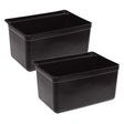 SOGA 2X Small Food Trolley Utility Cart Waste Storage Bin - Cafe Supply