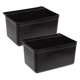 SOGA 2X Small Food Trolley Utility Cart Waste Storage Bin - Cafe Supply