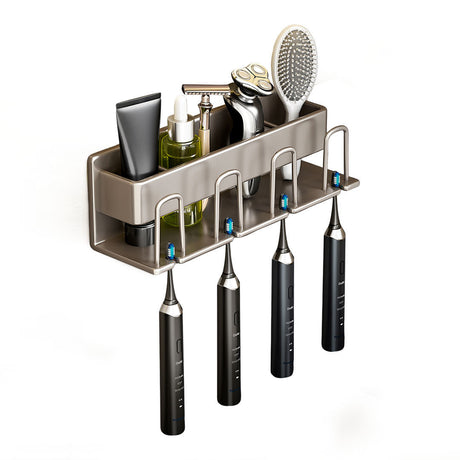 SOGA 27cm Wall-Mounted Bathroom Storage Organiser Space Saving Adhesive Shelf Rack - Cafe Supply
