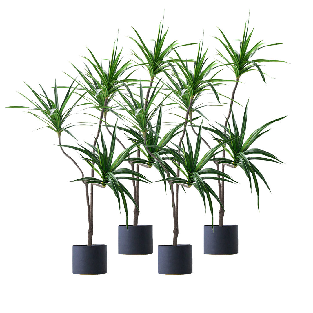 SOGA 4X 180cm Green Artificial Indoor Brazlian Iron Tree Fake Plant Decorative 3 Heads - Cafe Supply