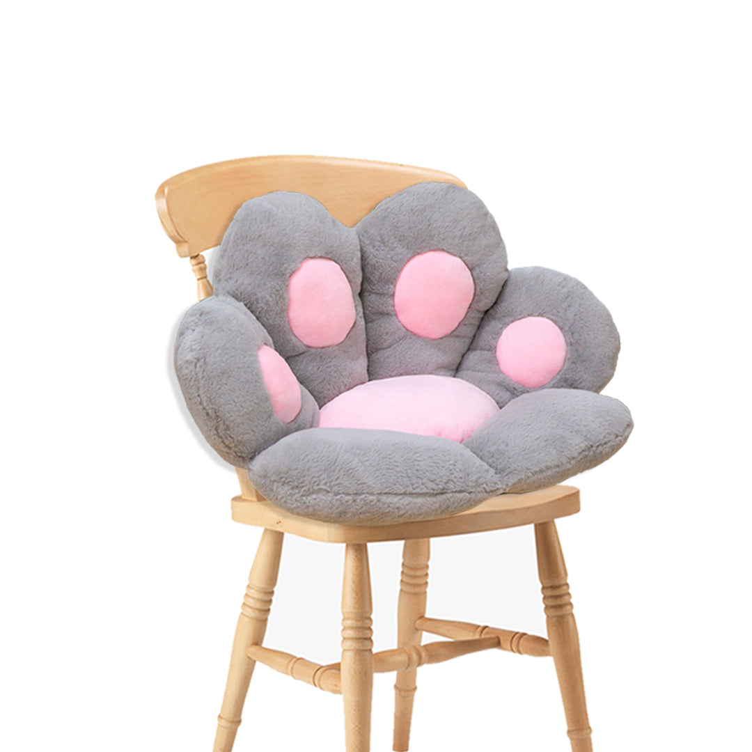 SOGA Grey Paw Shape Cushion Warm Lazy Sofa Decorative Pillow Backseat Plush Mat Home Decor - Cafe Supply