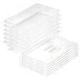 SOGA 100mm Clear Gastronorm GN Pan 1/1 Food Tray Storage Bundle of 6 with Lid - Cafe Supply
