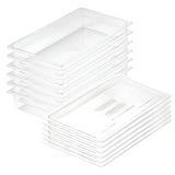 SOGA 100mm Clear Gastronorm GN Pan 1/1 Food Tray Storage Bundle of 6 with Lid - Cafe Supply