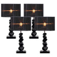SOGA 4X 55cm Black Table Lamp with Dark Shade LED Desk Lamp - Cafe Supply