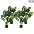 SOGA 4X 80cm Artificial Indoor Potted Turtle Back Fake Decoration Tree Flower Pot Plant - Cafe Supply