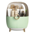 SOGA Green Transparent Countertop Makeup Organiser Cosmetic Storage Waterproof Dustproof Bathroom Skincare Holder with Lid - Cafe Supply