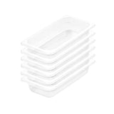SOGA 65mm Clear Gastronorm GN Pan 1/3 Food Tray Storage Bundle of 6 - Cafe Supply