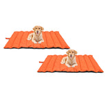 SOGA 2X Grey Camping Pet Mat Waterproof Foldable Sleeping Mattress with Storage Bag Travel Outdoor Essentials - Cafe Supply