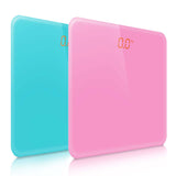 SOGA 2X 180kg Digital Fitness Weight Bathroom Gym Body Glass LCD Electronic Scales Pink/Blue - Cafe Supply