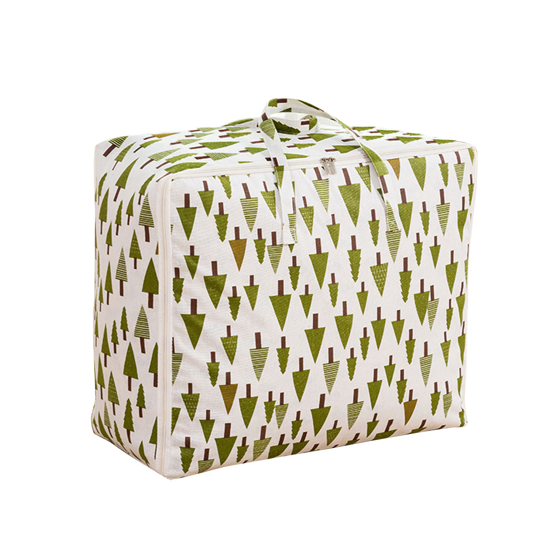 SOGA Green Pine Tree Super Large Storage Luggage Bag Double Zipper Foldable Travel Organiser Essentials - Cafe Supply