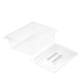 SOGA 100mm Clear Gastronorm GN Pan 1/2 Food Tray Storage with Lid - Cafe Supply