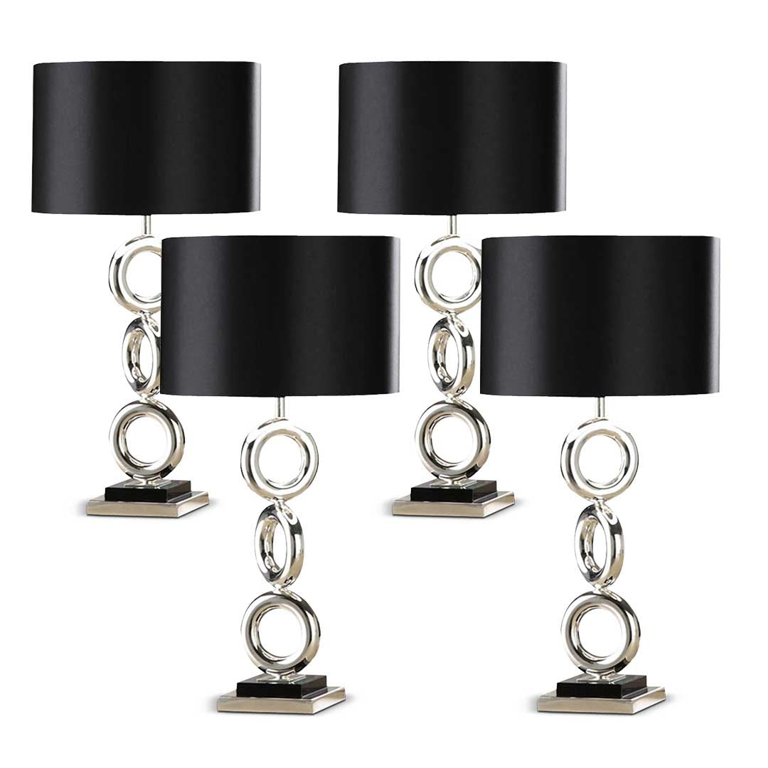 SOGA 4X Simple Industrial Style Table Lamp Metal Base Desk Lamp - Cafe Supply