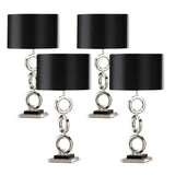 SOGA 4X Simple Industrial Style Table Lamp Metal Base Desk Lamp - Cafe Supply