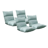 SOGA 4X Lounge Floor Recliner Adjustable Lazy Sofa Bed Folding Game Chair Mint Green - Cafe Supply