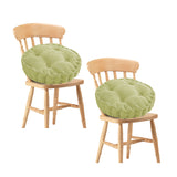 SOGA 2X Green Round Cushion Soft Leaning Plush Backrest Throw Seat Pillow Home Office Decor - Cafe Supply