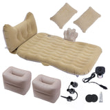 SOGA Beige Honeycomb Inflatable Car Mattress Portable Camping Air Bed Travel Sleeping Kit Essentials - Cafe Supply