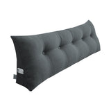 SOGA 180cm Dark Grey Triangular Wedge Bed Pillow Headboard Backrest Bedside Tatami Cushion Home Decor - Cafe Supply