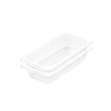 SOGA 65mm Clear Gastronorm GN Pan 1/3 Food Tray Storage Bundle of 2 - Cafe Supply