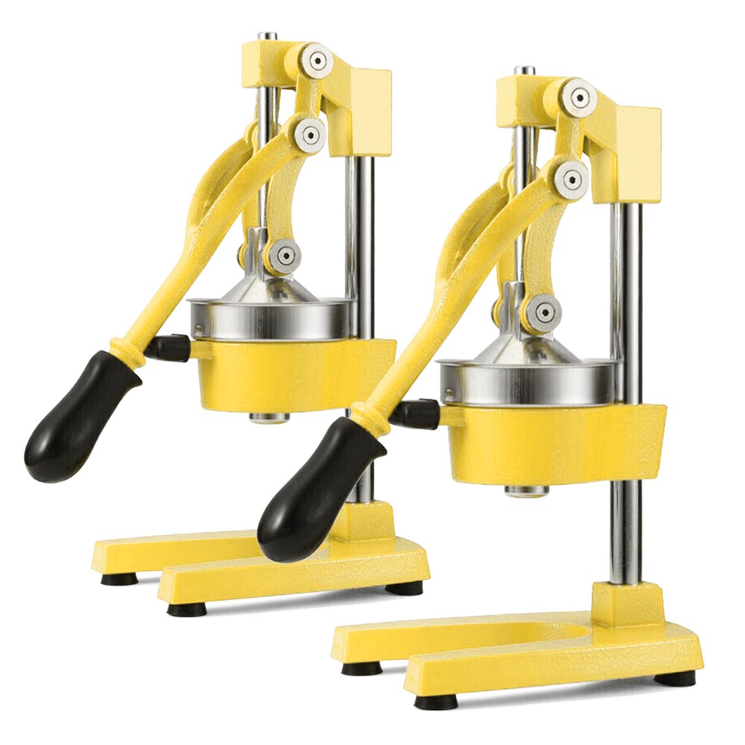 SOGA 2X Commercial Manual Juicer Hand Press Juice Extractor Squeezer Orange Citrus Yellow - Cafe Supply