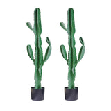 SOGA 2X 120cm Green Artificial Indoor Cactus Tree Fake Plant Simulation Decorative 6 Heads - Cafe Supply
