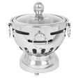 SOGA Stainless Steel Mini Asian Buffet Hot Pot Single Person Shabu Alcohol Stove Burner with Glass Lid - Cafe Supply
