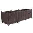 SOGA 120cm Raised Planter Box Vegetable Herb Flower Outdoor Plastic Plants Garden Bed Deepen - Cafe Supply
