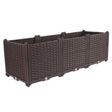 SOGA 120cm Raised Planter Box Vegetable Herb Flower Outdoor Plastic Plants Garden Bed Deepen - Cafe Supply