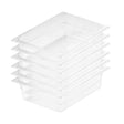 SOGA 100mm Clear Gastronorm GN Pan 1/2 Food Tray Storage Bundle of 6 - Cafe Supply