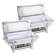 SOGA 2X Single Tray Stainless Steel Chafing Catering Dish Food Warmer - Cafe Supply