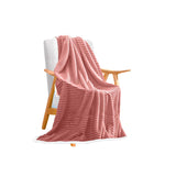 SOGA Throw Blanket Warm Cozy Double Sided Thick Flannel Coverlet Fleece Bed Sofa Comforter Pink - Cafe Supply