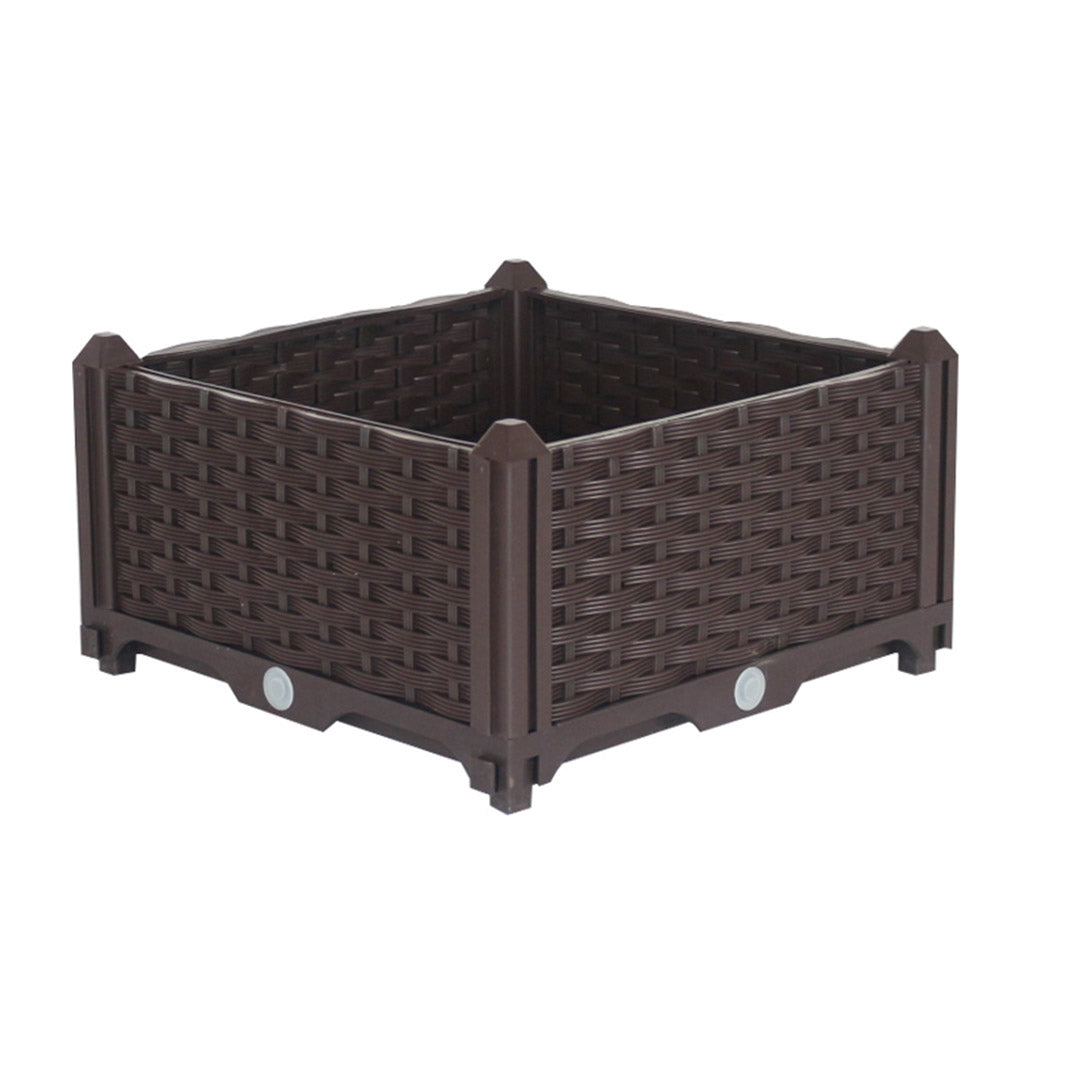 SOGA 40cm Raised Planter Box Vegetable Herb Flower Outdoor Plastic Plants Garden Bed - Cafe Supply