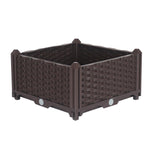 SOGA 40cm Raised Planter Box Vegetable Herb Flower Outdoor Plastic Plants Garden Bed - Cafe Supply