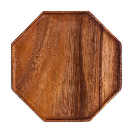 SOGA 25cm Octagon Wooden Acacia Food Serving Tray Charcuterie Board Centerpiece  Home Decor - Cafe Supply
