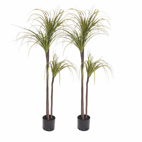 SOGA 2X 145cm Green Artificial Indoor Dragon Blood Tree Fake Plant Decorative - Cafe Supply